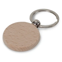 Sleutelhanger hout rond Ø40mm