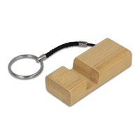 Bamboe telefoonhouder sleutelhanger
