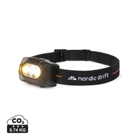 NordicDrift Everest krachtige hoofdlamp met dubbele batterij