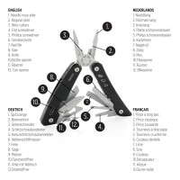 Duurzame multitool met 12 functies