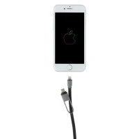 3-in-1 Oplaadkabel met Oprolmechanisme