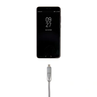 3-in-1 Oplaadkabel met Oprolmechanisme