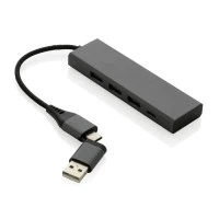Terra RCS Aluminium USB-hub met 3 poorten