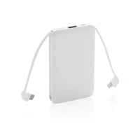 5.000 mAh powerbank met kabels