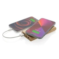 Bamboe Draadloze Powerbank 8000 mAh