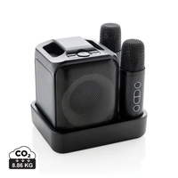 Singvibe RCS gerecycled plastic karaokeset met 2 microfoons