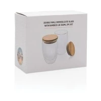 Set van 2 dubbelwandige borosilicaatglazen 350ml
