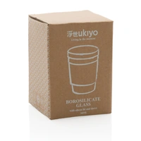 Ukiyo borosilicaatglas 360ml met siliconen deksel