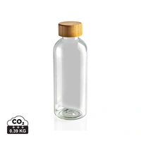 GRS recycled PET fles met bamboe dop