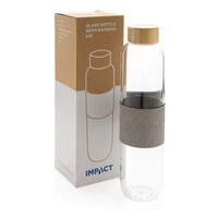 Borosilicaat Glazen Fles 750ml met Bamboe Deksel
