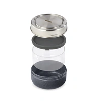 Zwarte Glas Lunchkom 750ml