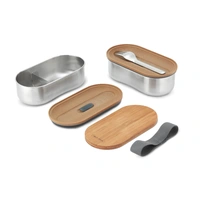 Black+Blum RVS Dubbele Bento Box 1L