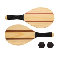 Houten frescobol set met ballen