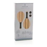 Houten frescobol set met ballen