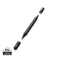 Swiss Peak Storm Duo Pen van gerecycled aluminium