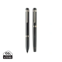 Swiss peak OSLO recycled stainless steel deluxe pen set