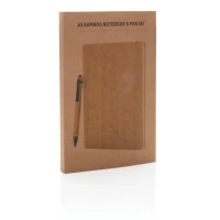 A5 Bamboe Notitieboek Set