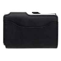 Aluminium RFID kaarthouder met PU portemonnee