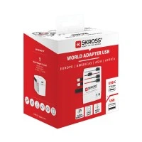 SKROSS MUV wereldreisadapter met USB A en C