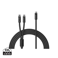 VINGA Baltimore siliconen multi-oplaadkabel (C+2C)