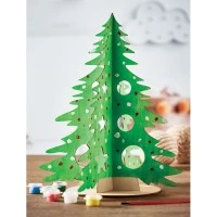 DIY Houten Kerstboom met Verfset