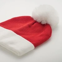 Gebreide Kerstmuts met Pom Pom