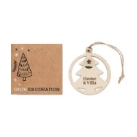 Boomversiering met Sparrenzaadjes