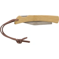 Opvouwbaar RVS en bamboe mes