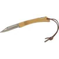 Opvouwbaar RVS en bamboe mes