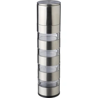 RVS kruidenmolen met 4 compartimenten