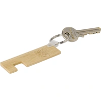 Bamboe Sleutelhanger met Telefoonhouder
