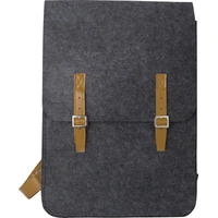 rPET Vilten Rugzak met PU Details