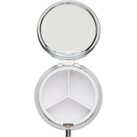 IJzeren pillendoosje met spiegel