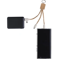 RVS Sleutelhanger met Oplaadkabels