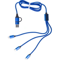 Nylon Oplaadkabel met USB en Micro USB/USB-C