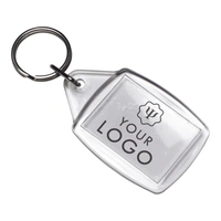 Rechthoekige Kunststof Sleutelhanger