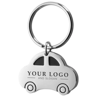 Metalen sleutelhanger Auto