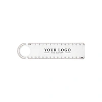 Transparante 15 cm PS Liniaal met Loep