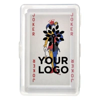 Transparant PET hoesje met speelkaarten