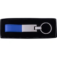 Stalen Sleutelring met PU Lus