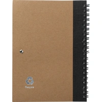 ECO Draadgebonden Notitieboekje met Balpen