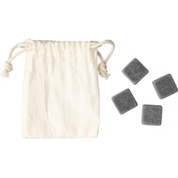 Set van 4 stenen ijsklontjes