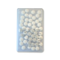 Rechthoekig PP doosje met 50 suikervrije mintjes