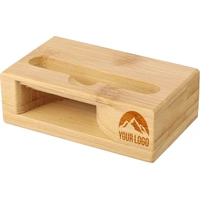 Bamboe Telefoonhouder met Geluidsversterker