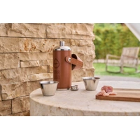 Gerecycled roestvrijstalen fles met bekers 230 ml