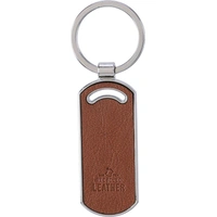 Gerecycled Lederen Sleutelhanger - Ovaal