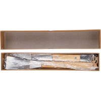 Roestvrijstalen Barbecueset met Houten Handvatten