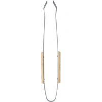 Roestvrijstalen barbecueset met houten handvatten