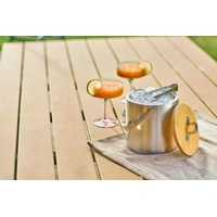 Dubbelwandige roestvrijstalen ijsemmer 1200 ml