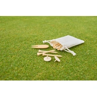 Houten Golftees Set met Accessoires